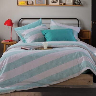 ΣΕΤ ΠΑΠΛΩΜΑΤΟΘΗΚΗ ΜΟΝΗ CASUAL STRIPE 170Χ240 NEF-NEF HOMEWARE, 100% ΒΑΜΒΑΚΙ - Image 3
