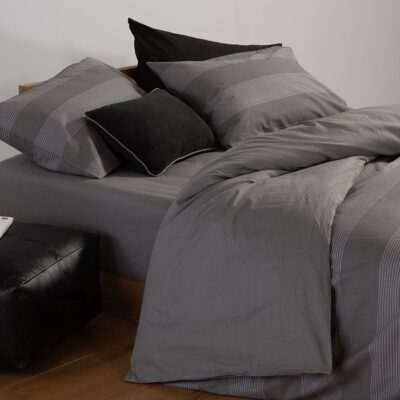 ΣΕΤ ΠΑΠΛΩΜΑΤΟΘΗΚΗ ΜΟΝΗ CASUAL STRIPE 170Χ240 NEF-NEF HOMEWARE, 100% ΒΑΜΒΑΚΙ - Image 4