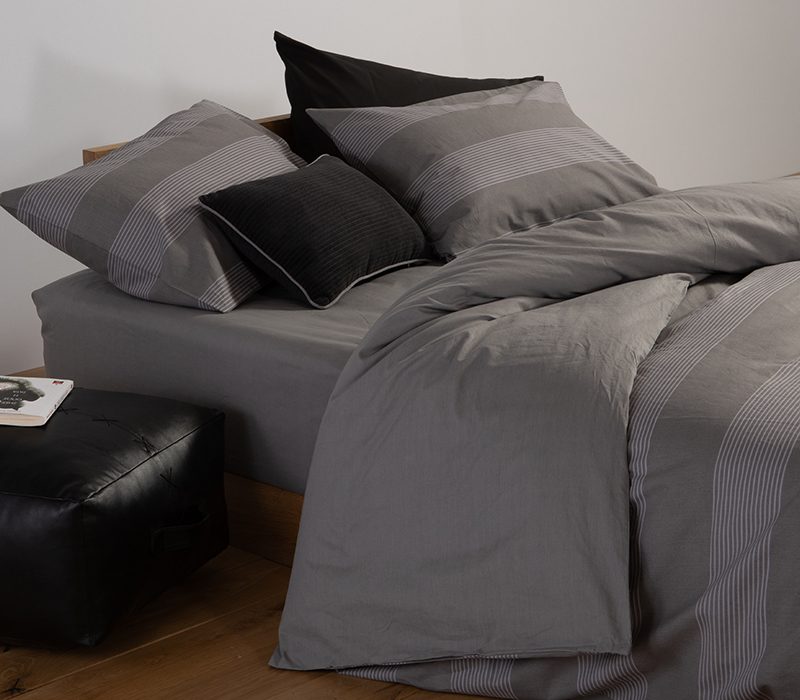 ΣΕΤ ΠΑΠΛΩΜΑΤΟΘΗΚΗ ΜΟΝΗ CASUAL STRIPE 170Χ240 NEF-NEF HOMEWARE, 100% ΒΑΜΒΑΚΙ - Image 4