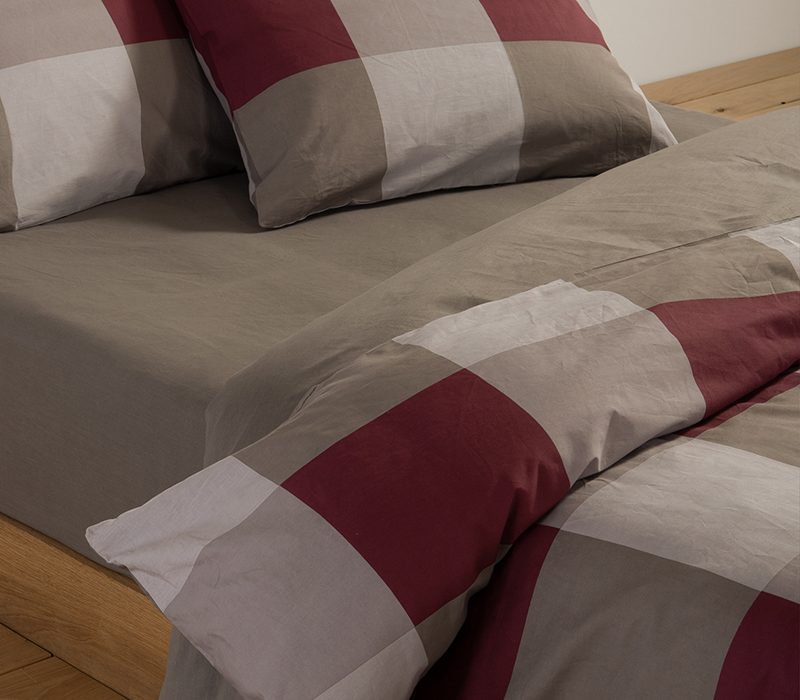 ΣΕΤ ΠΑΠΛΩΜΑΤΟΘΗΚΗ ΜΟΝΗ CASUAL CHECK 170Χ240 NEF-NEF HOMEWARE, 100% ΒΑΜΒΑΚΙ - Image 5