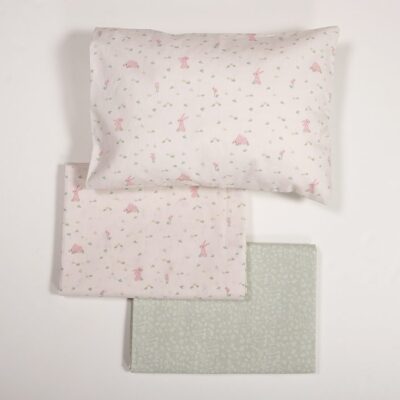 ΒΡΕΦΙΚΑ ΣΕΤ ΣΕΝΤΟΝΙΑ ΚΟΥΝΙΑΣ COUNTRY BUNNY  NEF-NEF HOMEWARE, 100% ΒΑΜΒΑΚΙ - Image 6