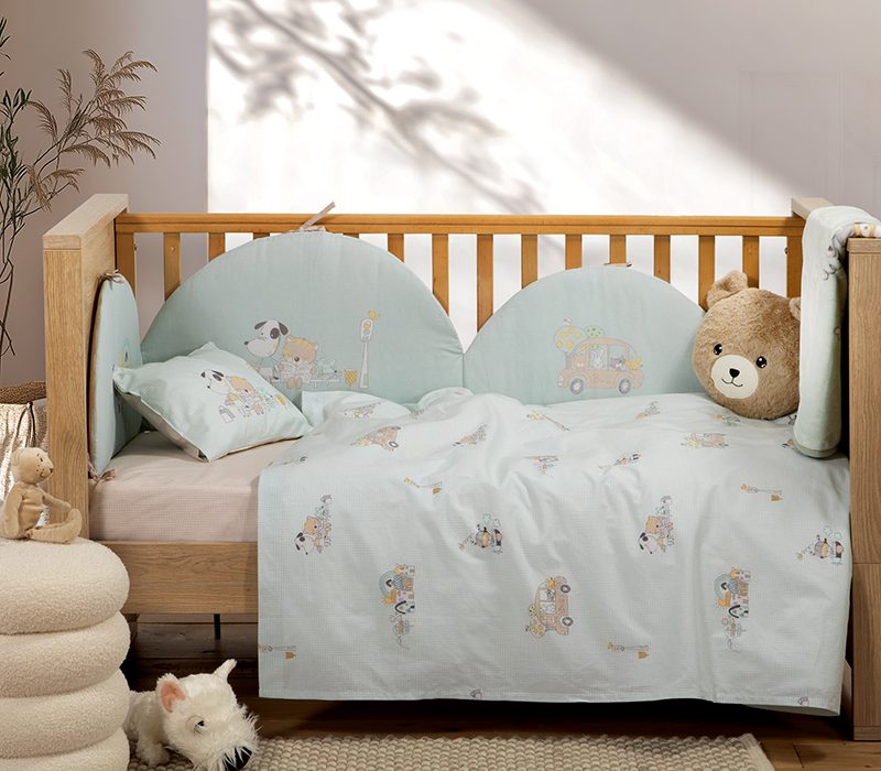 ΒΡΕΦΙΚΑ ΣΕΤ ΣΕΝΤΟΝΙΑ ΚΟΥΝΙΑΣ LIFE IN THE CITY NEF-NEF HOMEWARE, 100% ΒΑΜΒΑΚΙ