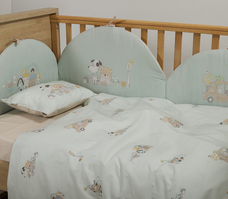 ΒΡΕΦΙΚΑ ΣΕΤ ΣΕΝΤΟΝΙΑ ΚΟΥΝΙΑΣ LIFE IN THE CITY NEF-NEF HOMEWARE, 100% ΒΑΜΒΑΚΙ - Image 2