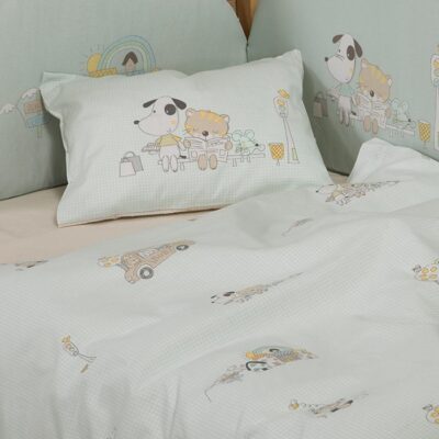 ΒΡΕΦΙΚΑ ΣΕΤ ΣΕΝΤΟΝΙΑ ΚΟΥΝΙΑΣ LIFE IN THE CITY NEF-NEF HOMEWARE, 100% ΒΑΜΒΑΚΙ - Image 3