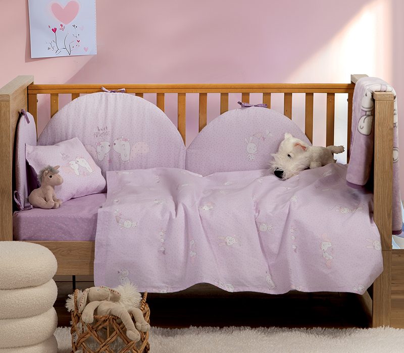 ΒΡΕΦΙΚΑ ΣΕΤ ΣΕΝΤΟΝΙΑ ΚΟΥΝΙΑΣ BEST FRIENDS  NEF-NEF HOMEWARE, 100% ΒΑΜΒΑΚΙ