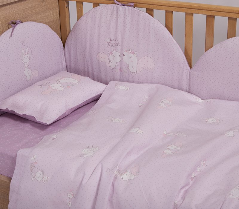 ΒΡΕΦΙΚΑ ΣΕΤ ΣΕΝΤΟΝΙΑ ΚΟΥΝΙΑΣ BEST FRIENDS  NEF-NEF HOMEWARE, 100% ΒΑΜΒΑΚΙ - Image 3