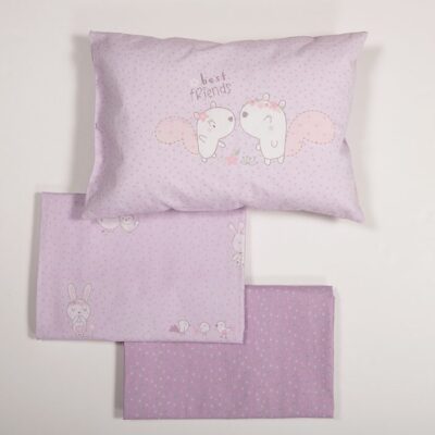 ΒΡΕΦΙΚΑ ΣΕΤ ΣΕΝΤΟΝΙΑ ΚΟΥΝΙΑΣ BEST FRIENDS  NEF-NEF HOMEWARE, 100% ΒΑΜΒΑΚΙ - Image 4
