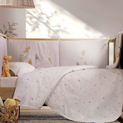 ΒΡΕΦΙΚΑ ΣΕΤ ΣΕΝΤΟΝΙΑ ΚΟΥΝΙΑΣ MY UNIVERSE  NEF-NEF HOMEWARE, 100% ΒΑΜΒΑΚΙ