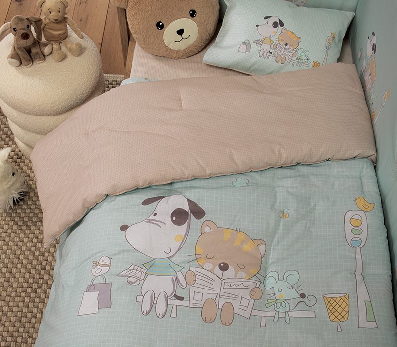 ΒΡΕΦΙΚΟ ΠΑΠΛΩΜΑ LIFE IN THE CITY 110Χ140 NEF-NEF HOMEWARE, ΥΦΑΣΜΑ:100% BAMBΑΚΙ - ΕΣΩΤ:100% ΠΟΛΥΕΣΤΕΡΑΣ - Image 2