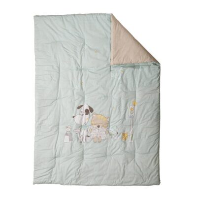 ΒΡΕΦΙΚΟ ΠΑΠΛΩΜΑ LIFE IN THE CITY 110Χ140 NEF-NEF HOMEWARE, ΥΦΑΣΜΑ:100% BAMBΑΚΙ - ΕΣΩΤ:100% ΠΟΛΥΕΣΤΕΡΑΣ - Image 4