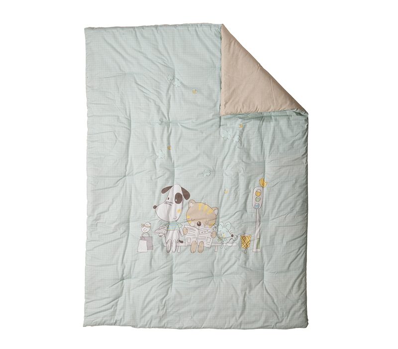 ΒΡΕΦΙΚΟ ΠΑΠΛΩΜΑ LIFE IN THE CITY 110Χ140 NEF-NEF HOMEWARE, ΥΦΑΣΜΑ:100% BAMBΑΚΙ - ΕΣΩΤ:100% ΠΟΛΥΕΣΤΕΡΑΣ - Image 4