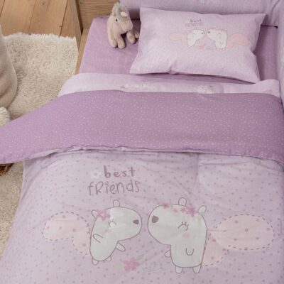 ΒΡΕΦΙΚΟ ΠΑΠΛΩΜΑ BEST FRIENDS 110Χ140 NEF-NEF HOMEWARE, ΥΦΑΣΜΑ:100% BAMBΑΚΙ - ΕΣΩΤ:100% ΠΟΛΥΕΣΤΕΡΑΣ