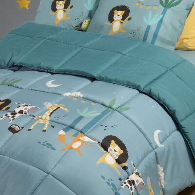 ΠΑΙΔΙΚΟ ΠΑΠΛΩΜΑ ΜΟΝΟ WILD DANCE 160X220 NEF-NEF HOMEWARE, ΕΞΩΤΕΡΙΚΑ:100% ΜΙΚΡΟΙΝΕΣ-ΕΣΩΤΕΡΙΚΑ:100% ΠΟΛΥΕΣΤΕΡΑΣ - Image 2