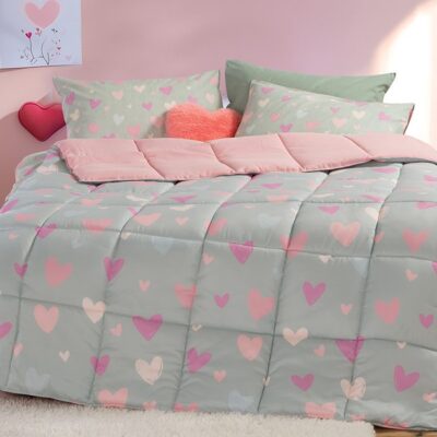 ΠΑΙΔΙΚΟ ΠΑΠΛΩΜΑ ΜΟΝΟ HEARTS ATTACK 160X220 NEF-NEF HOMEWARE, ΕΞΩΤΕΡΙΚΑ:100% ΜΙΚΡΟΙΝΕΣ-ΕΣΩΤΕΡΙΚΑ:100% ΠΟΛΥΕΣΤΕΡΑΣ