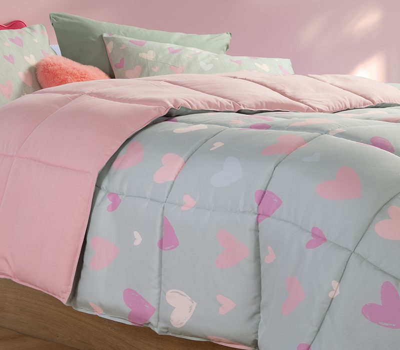 ΠΑΙΔΙΚΟ ΠΑΠΛΩΜΑ ΜΟΝΟ HEARTS ATTACK 160X220 NEF-NEF HOMEWARE, ΕΞΩΤΕΡΙΚΑ:100% ΜΙΚΡΟΙΝΕΣ-ΕΣΩΤΕΡΙΚΑ:100% ΠΟΛΥΕΣΤΕΡΑΣ - Image 2