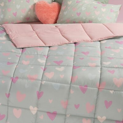 ΠΑΙΔΙΚΟ ΠΑΠΛΩΜΑ ΜΟΝΟ HEARTS ATTACK 160X220 NEF-NEF HOMEWARE, ΕΞΩΤΕΡΙΚΑ:100% ΜΙΚΡΟΙΝΕΣ-ΕΣΩΤΕΡΙΚΑ:100% ΠΟΛΥΕΣΤΕΡΑΣ - Image 3