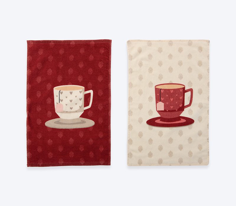 ΠΟΤΗΡΟΠΑΝΟ ΒΕΛΟΥΤΕ CUP OF TEA 40Χ60 NEF-NEF HOMEWARE, 100% ΒΑΜΒΑΚΙ