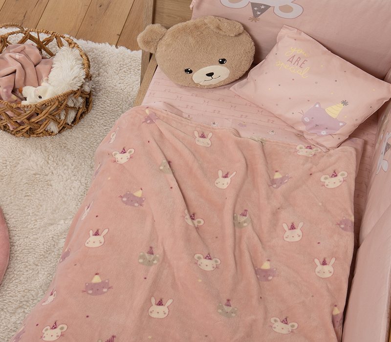 ΒΡΕΦΙΚΗ ΚΟΥΒΕΡΤΑ FLEECE ΑΓΚΑΛΙΑΣ SPECIAL PARTY 75X110 NEF-NEF HOMEWARE, 100% ΠΟΛΥΕΣΤΕΡΑΣ - Image 4