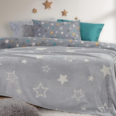 ΠΑΙΔΙΚΗ ΚΟΥΒΕΡΤΑ ΜΟΝΗ STARLIGHT 160X220 NEF-NEF HOMEWARE, 100% ΠΟΛΥΕΣΤΕΡΑΣ - Image 2