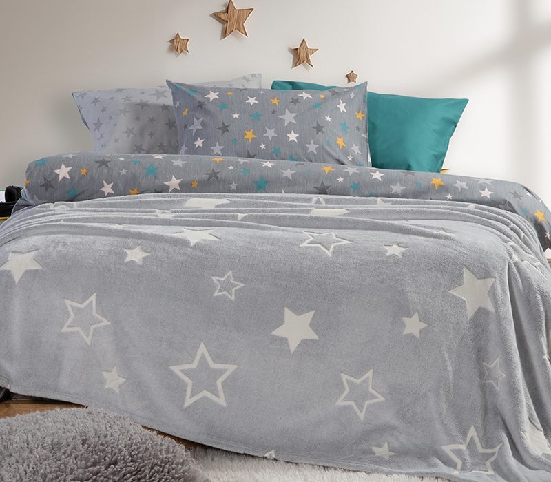ΠΑΙΔΙΚΗ ΚΟΥΒΕΡΤΑ ΜΟΝΗ STARLIGHT 160X220 NEF-NEF HOMEWARE, 100% ΠΟΛΥΕΣΤΕΡΑΣ - Image 2