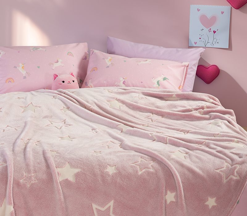 ΠΑΙΔΙΚΗ ΚΟΥΒΕΡΤΑ ΜΟΝΗ STARLIGHT 160X220 NEF-NEF HOMEWARE, 100% ΠΟΛΥΕΣΤΕΡΑΣ - Image 3