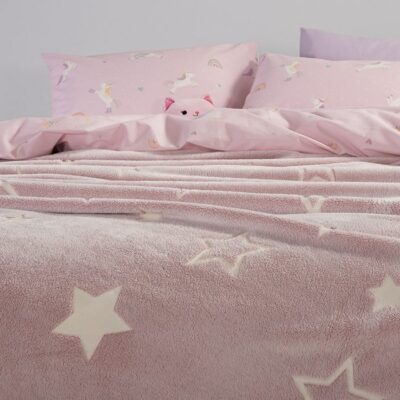 ΠΑΙΔΙΚΗ ΚΟΥΒΕΡΤΑ ΜΟΝΗ STARLIGHT 160X220 NEF-NEF HOMEWARE, 100% ΠΟΛΥΕΣΤΕΡΑΣ - Image 4