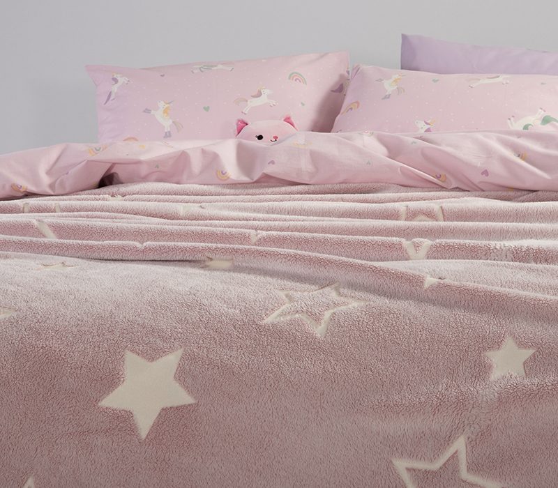 ΠΑΙΔΙΚΗ ΚΟΥΒΕΡΤΑ ΜΟΝΗ STARLIGHT 160X220 NEF-NEF HOMEWARE, 100% ΠΟΛΥΕΣΤΕΡΑΣ - Image 4