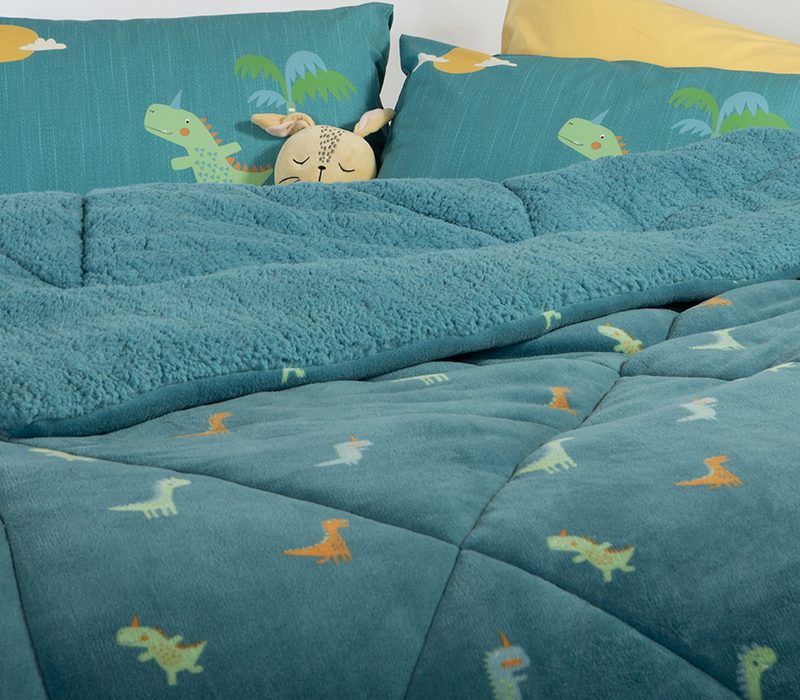 ΠΑΙΔΙΚΟ ΚΟΥΒΕΡΤΟΠΑΠΛΩΜΑ ΜΟΝΟ DINOS ON WHEELS 160Χ220 NEF-NEF HOMEWARE, ΥΦ:100% ΠΟΛΥΕΣΤΕΡΑΣ ΓΕΜΙΣΜΑ:100% ΠΟΛΥΕΣΤΕΡΑΣ  ΠΙΣΩ:ΓΟΥΝΑ - Image 2