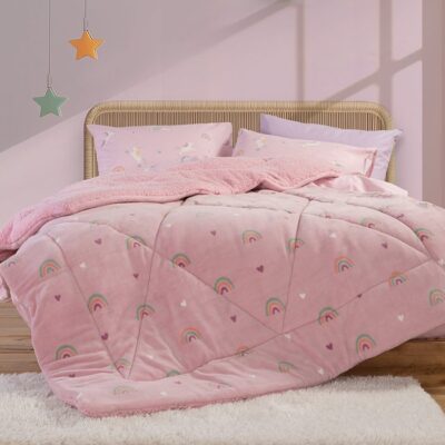 ΠΑΙΔΙΚΟ ΚΟΥΒΕΡΤΟΠΑΠΛΩΜΑ ΜΟΝΟ UNICORNS STYLE 160Χ220 NEF-NEF HOMEWARE, ΥΦ:100% ΠΟΛΥΕΣΤΕΡΑΣ ΓΕΜΙΣΜΑ:100% ΠΟΛΥΕΣΤΕΡΑΣ  ΠΙΣΩ:ΓΟΥΝΑ