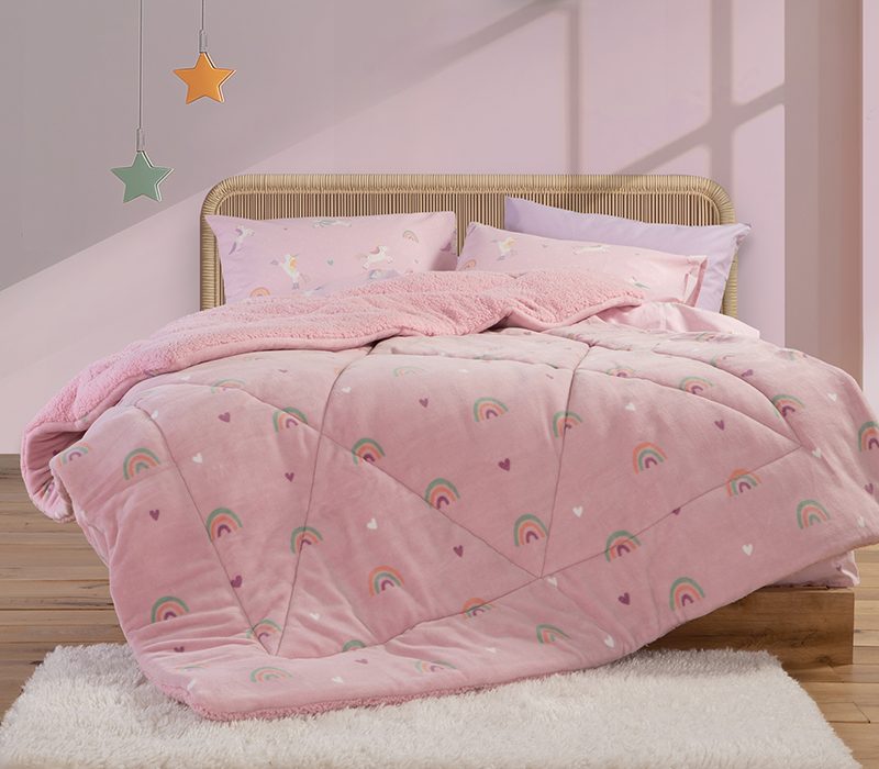 ΠΑΙΔΙΚΟ ΚΟΥΒΕΡΤΟΠΑΠΛΩΜΑ ΜΟΝΟ UNICORNS STYLE 160Χ220 NEF-NEF HOMEWARE, ΥΦ:100% ΠΟΛΥΕΣΤΕΡΑΣ ΓΕΜΙΣΜΑ:100% ΠΟΛΥΕΣΤΕΡΑΣ  ΠΙΣΩ:ΓΟΥΝΑ
