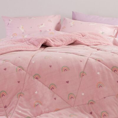 ΠΑΙΔΙΚΟ ΚΟΥΒΕΡΤΟΠΑΠΛΩΜΑ ΜΟΝΟ UNICORNS STYLE 160Χ220 NEF-NEF HOMEWARE, ΥΦ:100% ΠΟΛΥΕΣΤΕΡΑΣ ΓΕΜΙΣΜΑ:100% ΠΟΛΥΕΣΤΕΡΑΣ  ΠΙΣΩ:ΓΟΥΝΑ - Image 2