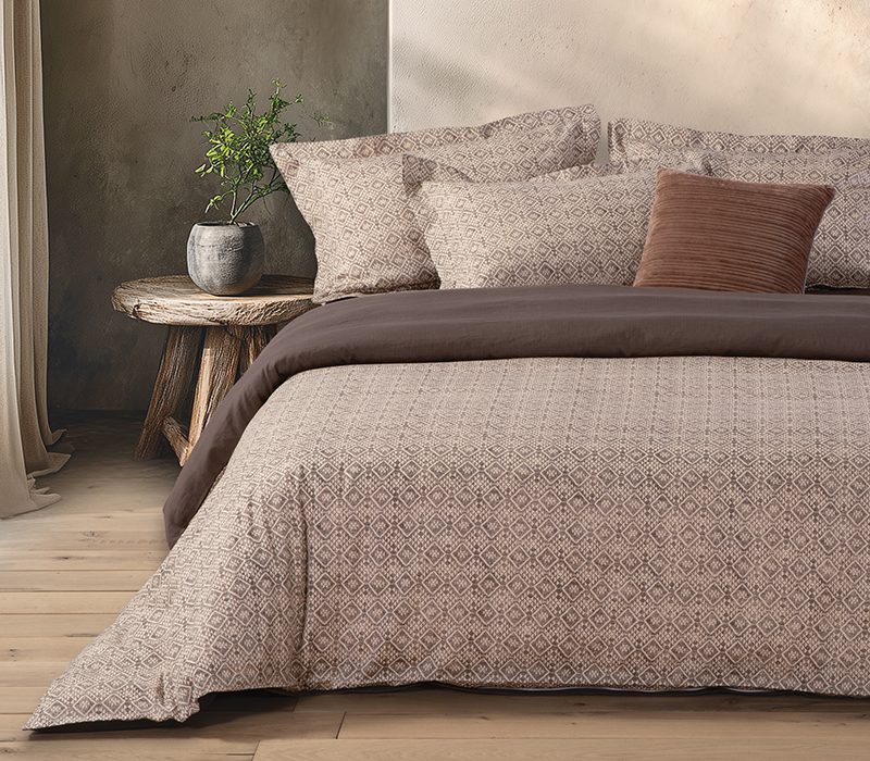 ΣΕΤ ΠΑΠΛΩΜΑΤΟΘΗΚΗ ΥΠΕΡΔΙΠΛΗ CARDYNAL 240Χ230 NEF-NEF HOMEWARE, 100% ΒΑΜΒΑΚΙ