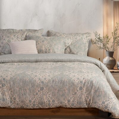 ΣΕΤ ΠΑΠΛΩΜΑΤΟΘΗΚΗ ΥΠΕΡΔΙΠΛΗ DEMAND 240Χ230 NEF-NEF HOMEWARE, 100% ΒΑΜΒΑΚΙ