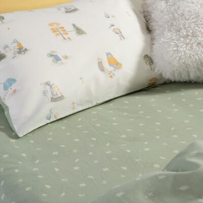 ΠΑΙΔΙΚΑ ΣΕΤ ΣΕΝΤΟΝΙΑ ΜΟΝΑ WOODLAND PARTY 170Χ260 NEF-NEF HOMEWARE, 100% ΒΑΜΒΑΚΙ - Image 3