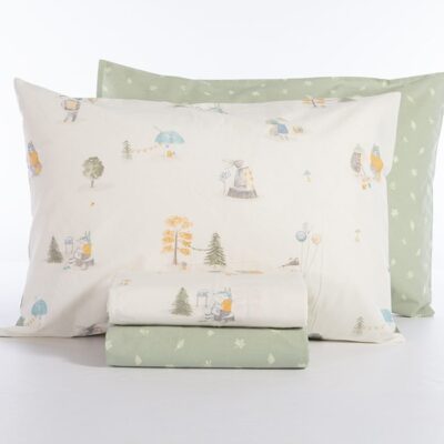 ΠΑΙΔΙΚΑ ΣΕΤ ΣΕΝΤΟΝΙΑ ΜΟΝΑ WOODLAND PARTY 170Χ260 NEF-NEF HOMEWARE, 100% ΒΑΜΒΑΚΙ - Image 4