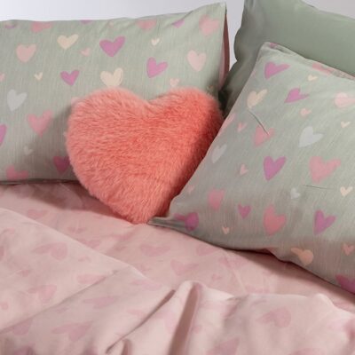 ΠΑΙΔΙΚΑ ΣΕΤ ΣΕΝΤΟΝΙΑ ΜΟΝΑ HEARTS ATTACK 170Χ260 NEF-NEF HOMEWARE, 100% ΒΑΜΒΑΚΙ - Image 3