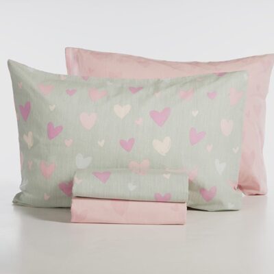 ΠΑΙΔΙΚΑ ΣΕΤ ΣΕΝΤΟΝΙΑ ΜΟΝΑ HEARTS ATTACK 170Χ260 NEF-NEF HOMEWARE, 100% ΒΑΜΒΑΚΙ - Image 4
