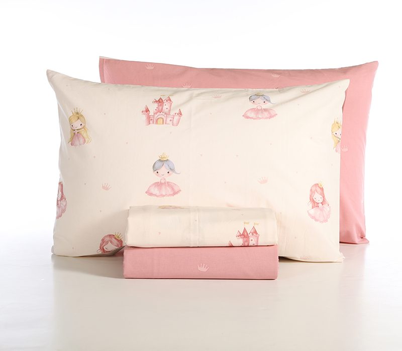 ΠΑΙΔΙΚΑ ΣΕΤ ΣΕΝΤΟΝΙΑ ΜΟΝΑ OUR PRINCESS 170Χ260 NEF-NEF HOMEWARE, 100% ΒΑΜΒΑΚΙ - Image 5