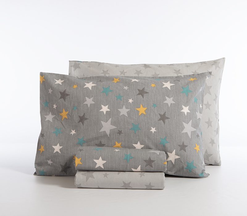 ΠΑΙΔΙΚΑ ΣΕΤ ΣΕΝΤΟΝΙΑ ΜΟΝΑ STARS ABOVE 170Χ260 NEF-NEF HOMEWARE, 100% ΒΑΜΒΑΚΙ - Image 4