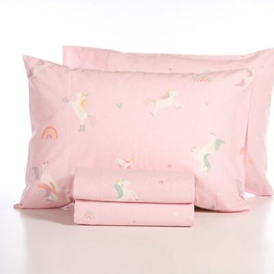 ΠΑΙΔΙΚΑ ΣΕΤ ΣΕΝΤΟΝΙΑ ΜΟΝΑ UNICORNS STYLE 170Χ260 NEF-NEF HOMEWARE, 100% ΒΑΜΒΑΚΙ - Image 4