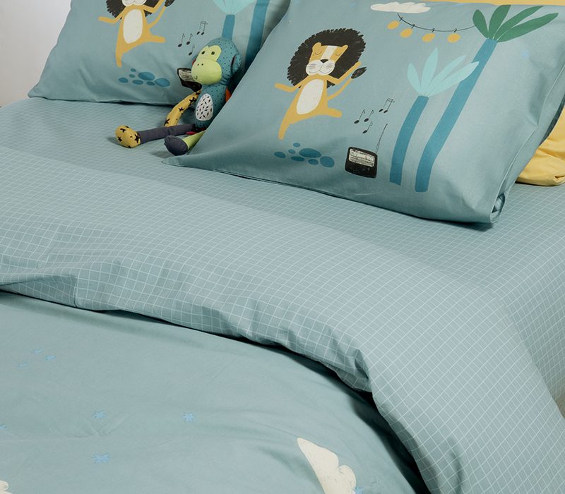 ΠΑΙΔΙΚΑ ΣΕΤ ΣΕΝΤΟΝΙΑ ΜΟΝΑ WILD DANCE 170Χ260 NEF-NEF HOMEWARE, 100% ΒΑΜΒΑΚΙ - Image 4