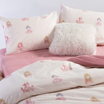 ΠΑΙΔΙΚΗ ΣΕΤ ΠΑΠΛΩΜΑΤΟΘΗΚΗ ΜΟΝΗ OUR PRINCESS 160Χ240 NEF-NEF HOMEWARE, 100% ΒΑΜΒΑΚΙ - Image 2