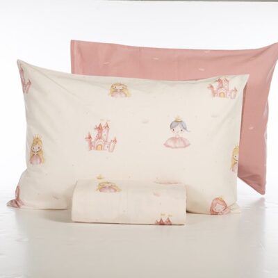 ΠΑΙΔΙΚΗ ΣΕΤ ΠΑΠΛΩΜΑΤΟΘΗΚΗ ΜΟΝΗ OUR PRINCESS 160Χ240 NEF-NEF HOMEWARE, 100% ΒΑΜΒΑΚΙ - Image 5
