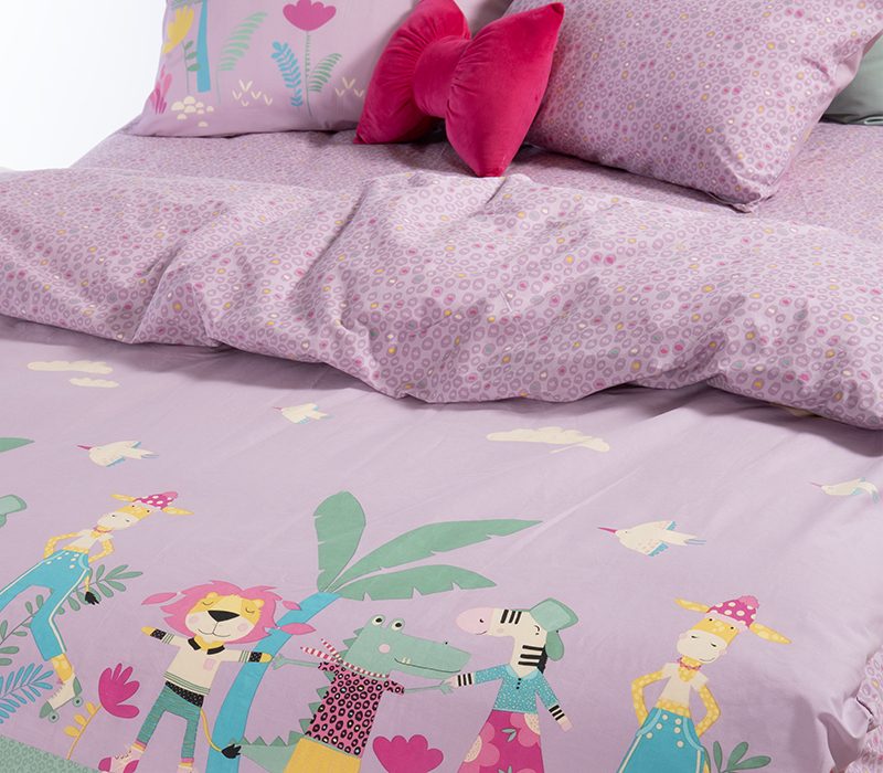 ΠΑΙΔΙΚΗ ΣΕΤ ΠΑΠΛΩΜΑΤΟΘΗΚΗ ΜΟΝΗ ROLLER FRIENDS 160Χ240 NEF-NEF HOMEWARE, 100% ΒΑΜΒΑΚΙ - Image 2