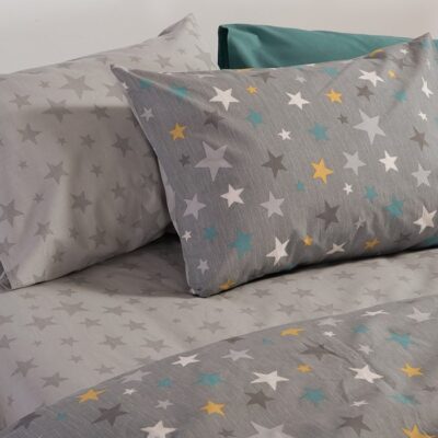 ΠΑΙΔΙΚΗ ΣΕΤ ΠΑΠΛΩΜΑΤΟΘΗΚΗ ΜΟΝΗ STARS ABOVE 160Χ240 NEF-NEF HOMEWARE, 100% ΒΑΜΒΑΚΙ - Image 2