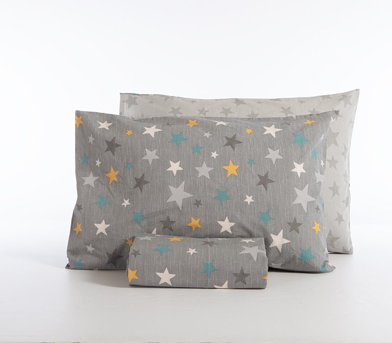 ΠΑΙΔΙΚΗ ΣΕΤ ΠΑΠΛΩΜΑΤΟΘΗΚΗ ΜΟΝΗ STARS ABOVE 160Χ240 NEF-NEF HOMEWARE, 100% ΒΑΜΒΑΚΙ - Image 4