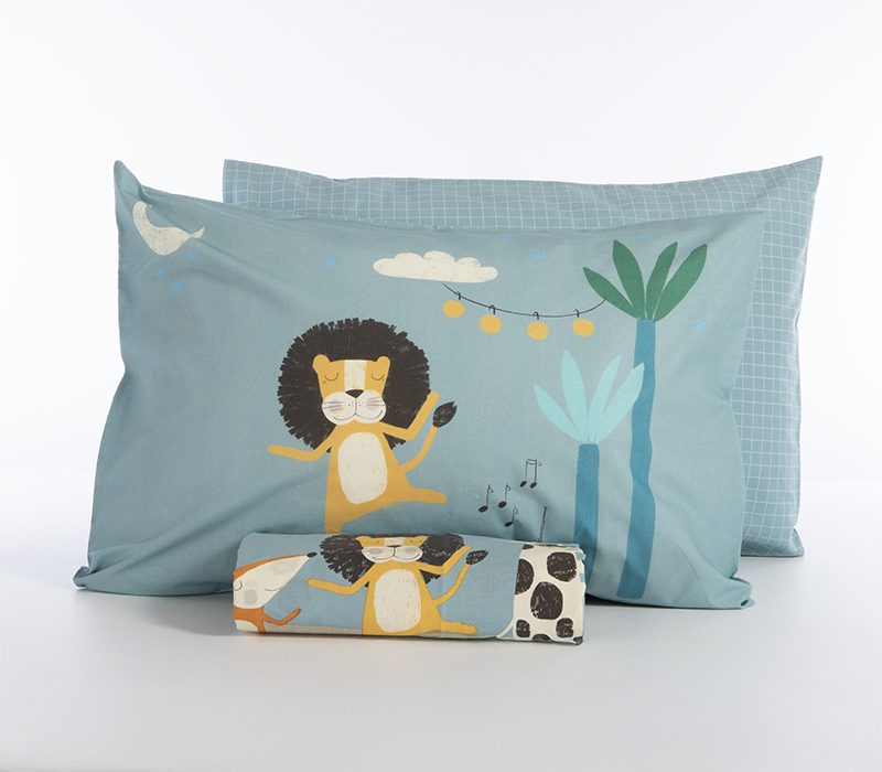 ΠΑΙΔΙΚΗ ΣΕΤ ΠΑΠΛΩΜΑΤΟΘΗΚΗ ΜΟΝΗ WILD DANCE 160Χ240 NEF-NEF HOMEWARE, 100% ΒΑΜΒΑΚΙ - Image 4
