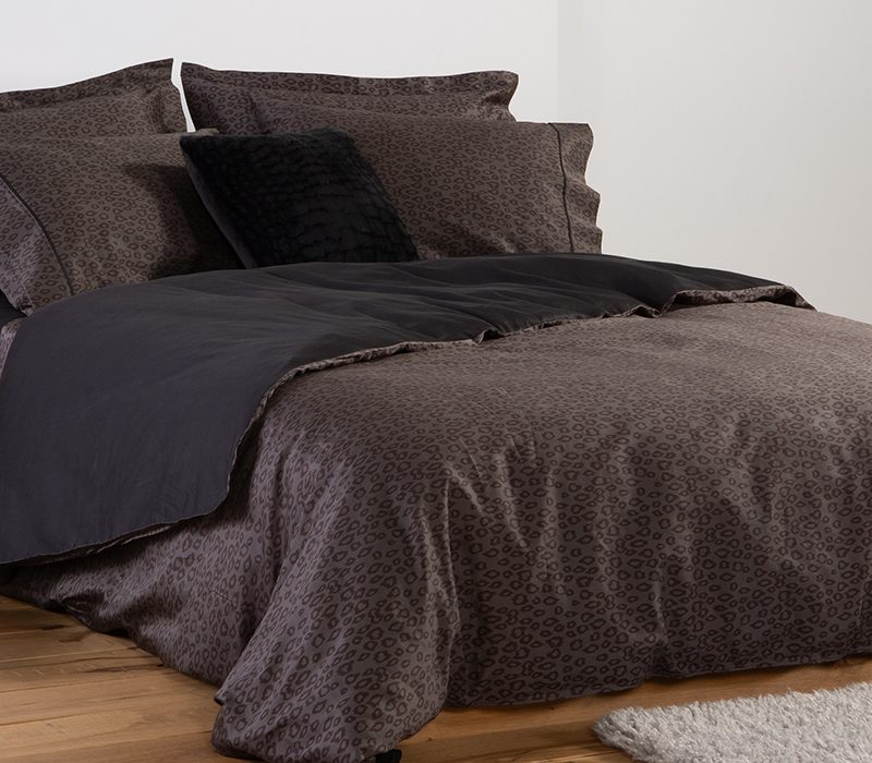 ΣΕΤ ΠΑΠΛΩΜΑΤΟΘΗΚΗ ΥΠΕΡΔΙΠΛΗ LEONAR 240Χ230 NEF-NEF HOMEWARE, 100% ΒΑΜΒΑΚΙ - Image 2