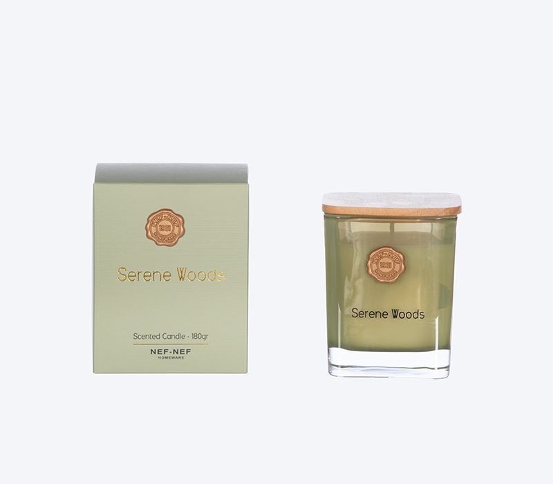 ΑΡΩΜΑΤΙΚΟ ΚΕΡΙ SERENE WOOD 180gr NEF-NEF HOMEWARE,
