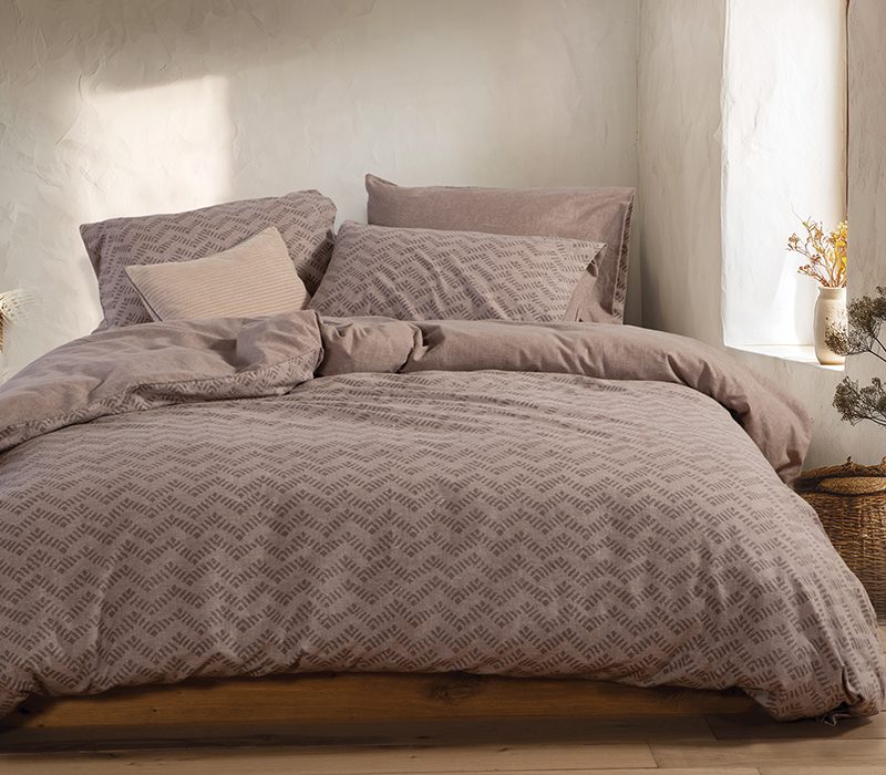 ΣΕΤ ΣΕΝΤΟΝΙΑ ΥΠΕΡΔΙΠΛΑ ΜΕ ΛΑΣΤΙΧΟ OTRANDO NEF-NEF HOMEWARE, 100% ΒΑΜΒΑΚΙ - Image 2